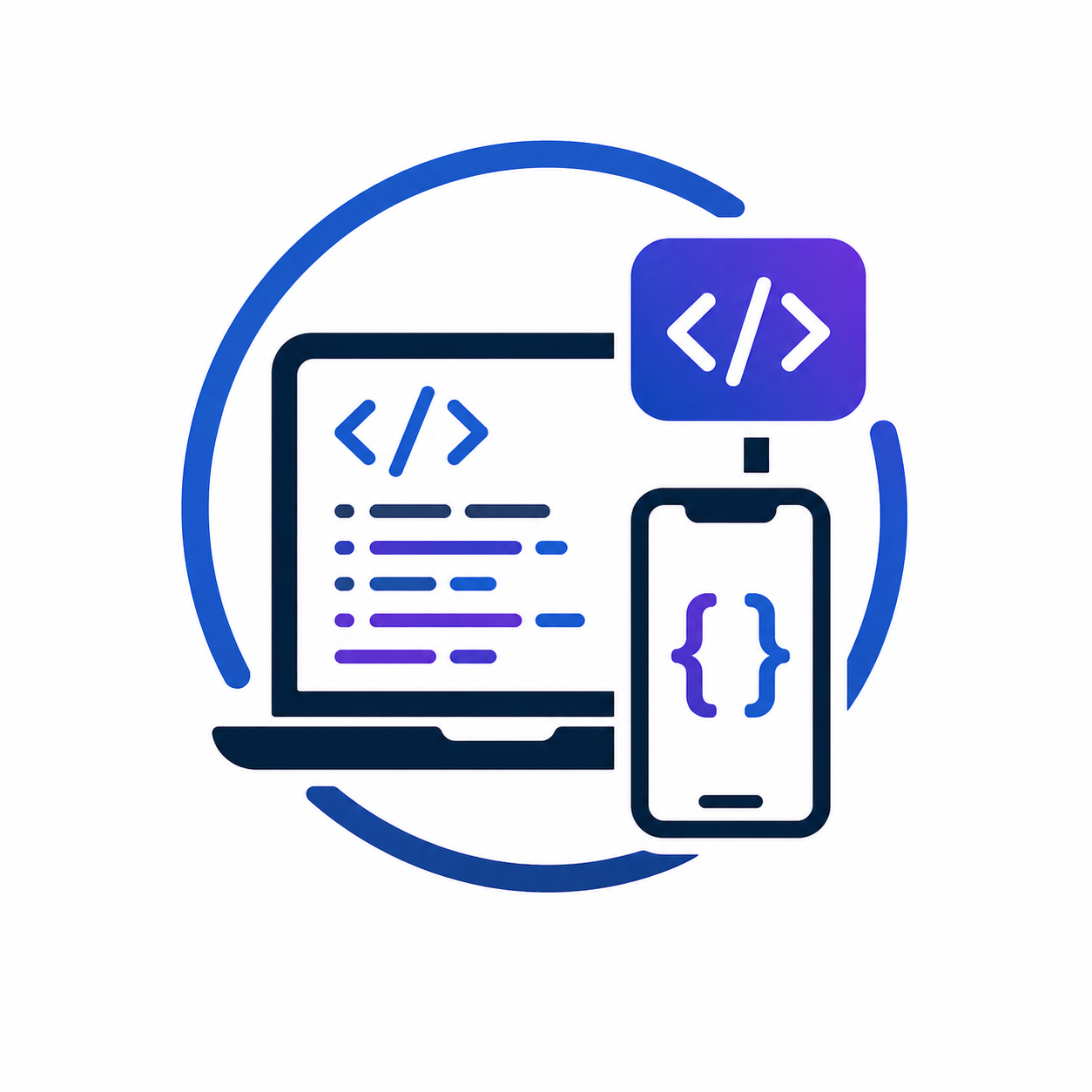Emblema-tecnologico-con-codigo-y-dispositivos